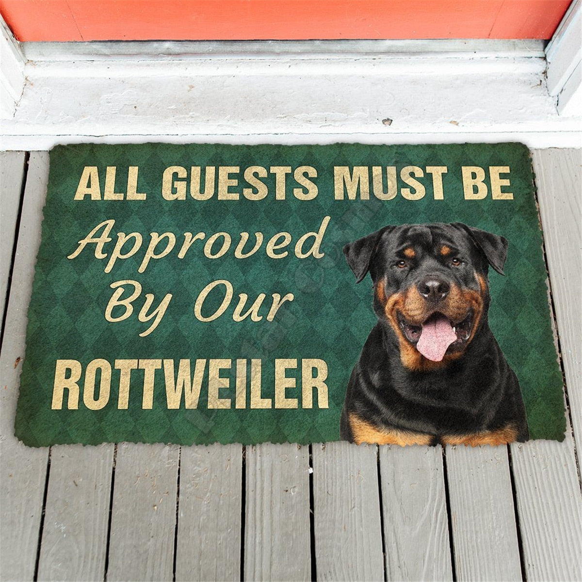 Must Be Approved By Our Rottweiler - Doormat