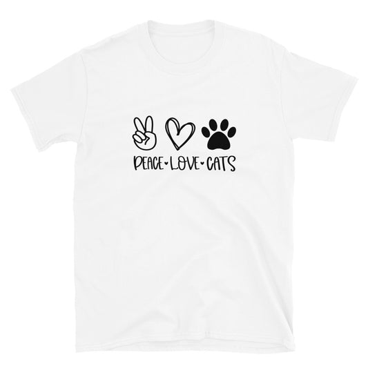 Peace, Love and Cats - Unisex T-Shirt