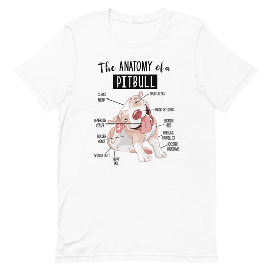 The Anatomy of a Pitbull - Unisex T-Shirt